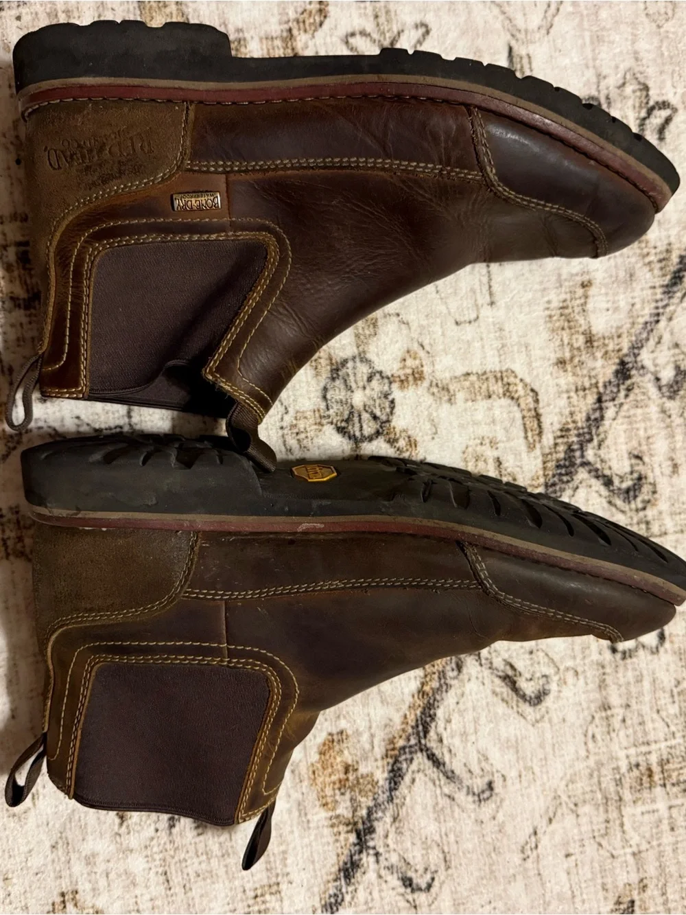 RedHead Brown Leather Slip-On Loafers